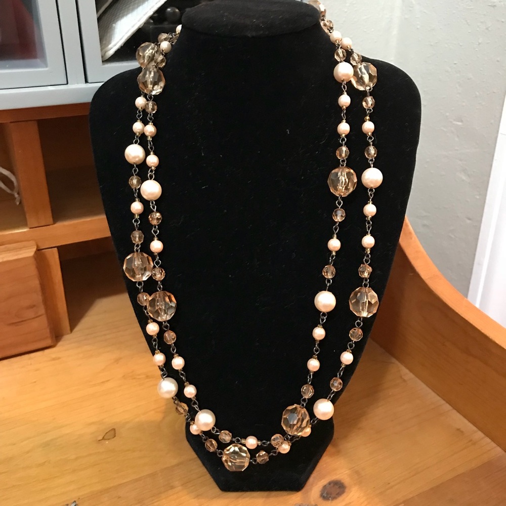 Extra Long Statement Necklace - image 1